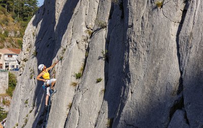 Escalade à la Baume de Sisteron