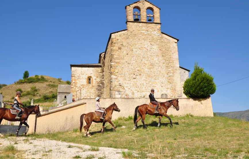Route Napoléon à cheval de Castellane à Senez