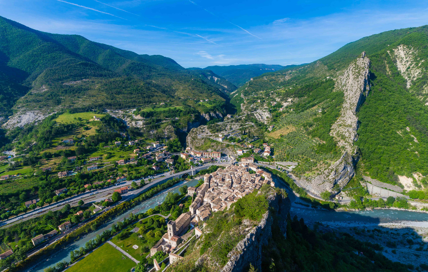 Entrevaux depuis la citadelle