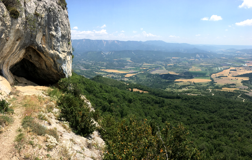 Trou de l'Argent vue sur la Durance