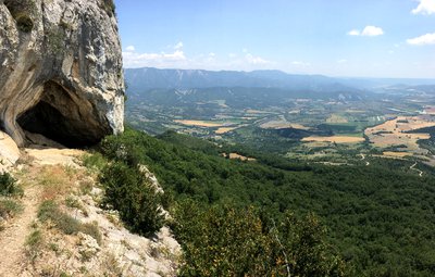 Trou de l'Argent vue sur la Durance