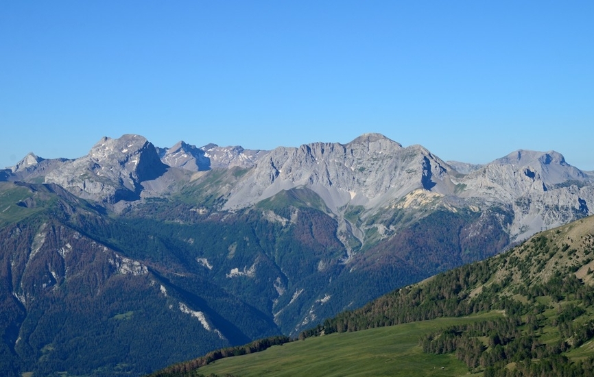 Les Séolanes depuis le col des Orres