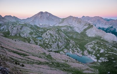 Cirque et lacs de l'Encombrette