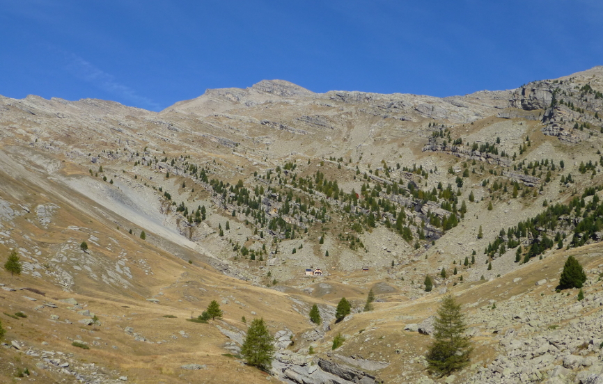 Refuge et sommet de l'Estrop