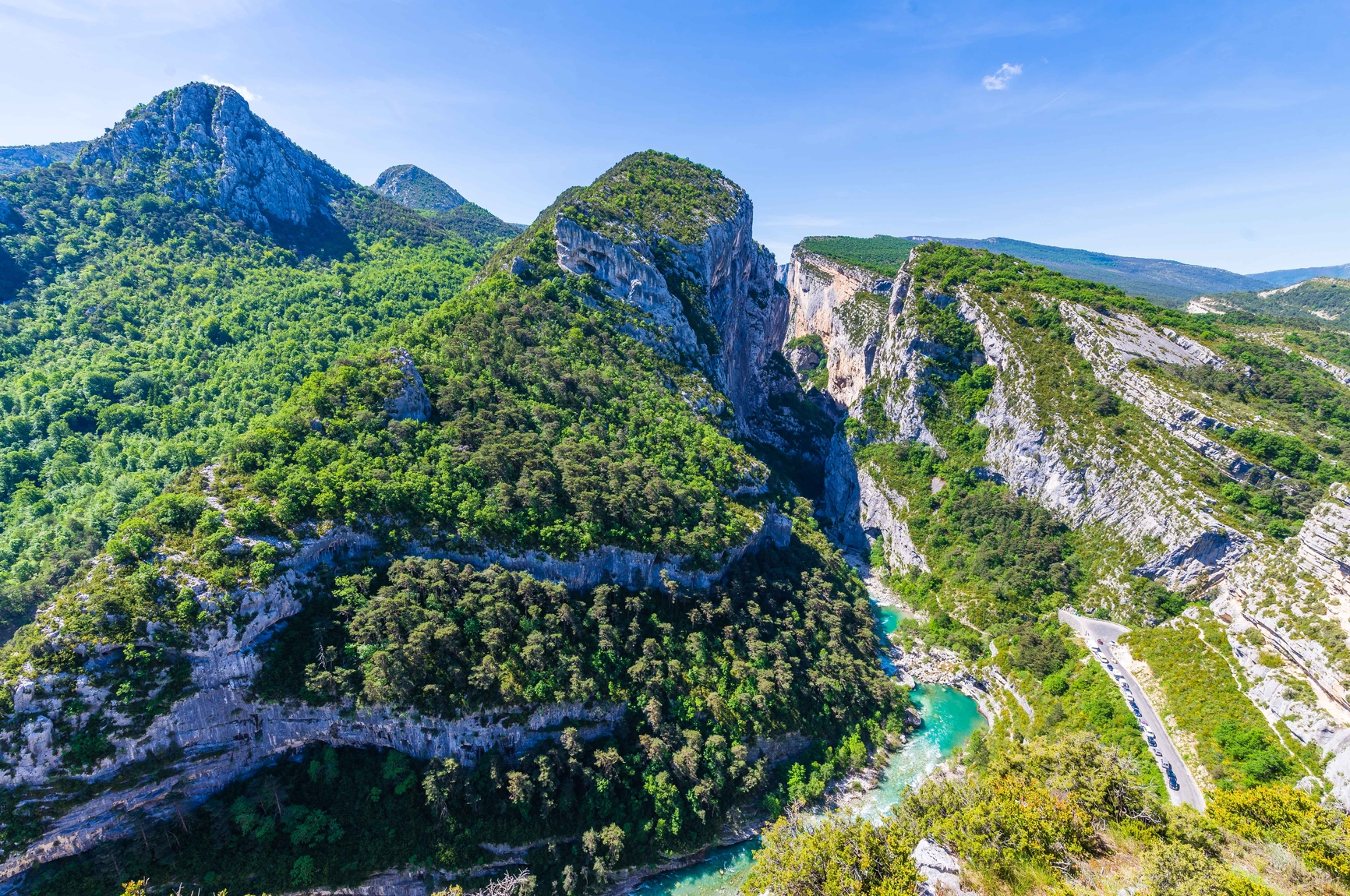 Vue sur le couloir Samson depuis le Point sublime