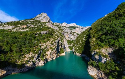 Le Galetas et l'entrée des grandes gorges du Verdon