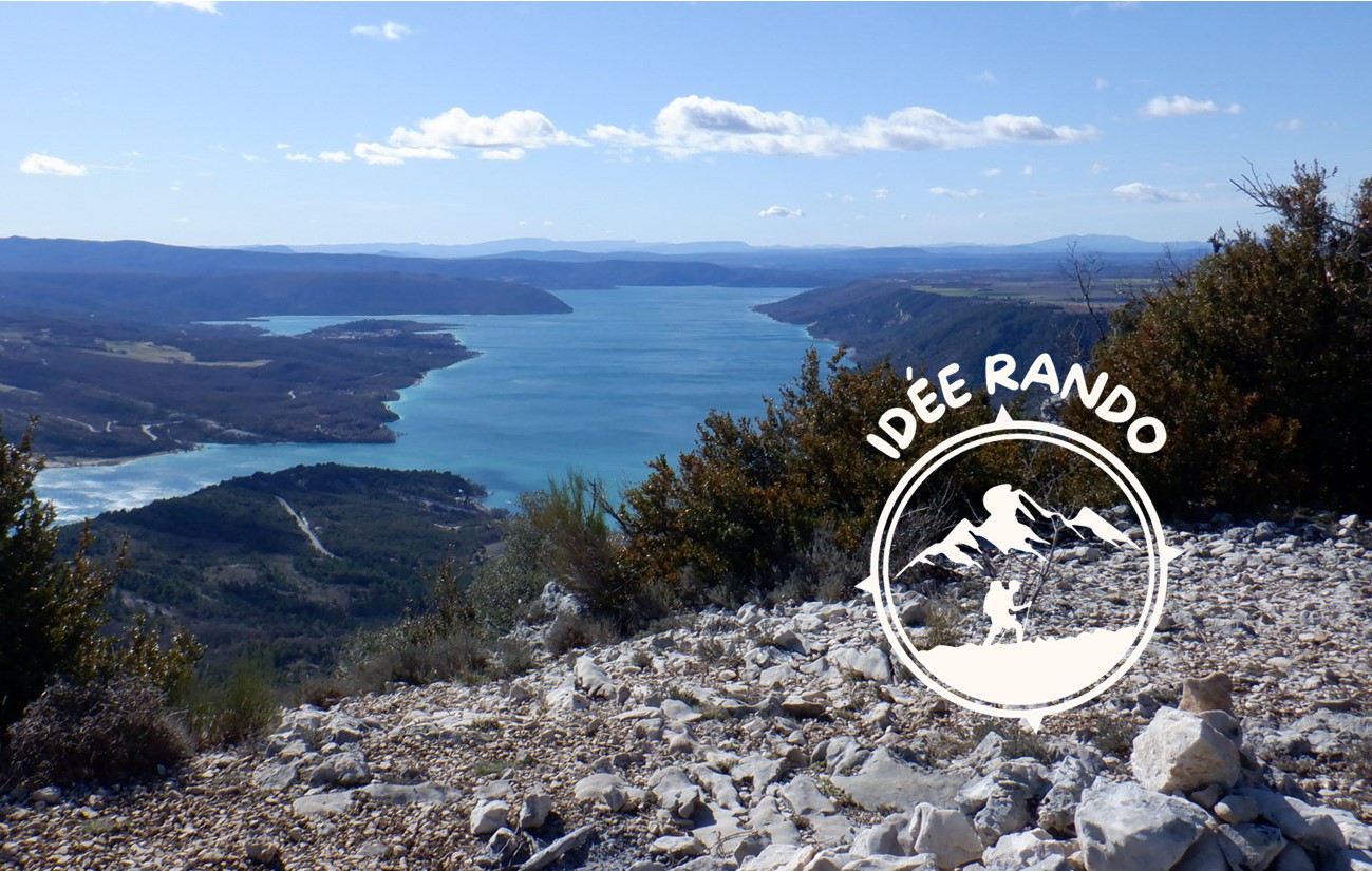 Lac de Sainte-Croix depuis la crête de l'Ourbes